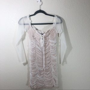 Fashion nova white off the shoulder dress